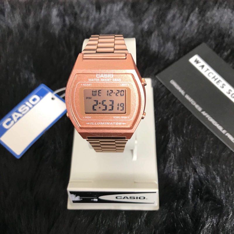 Casio Ladies Rose Gold Digital Watch Women S Fashion Watches On Carousell