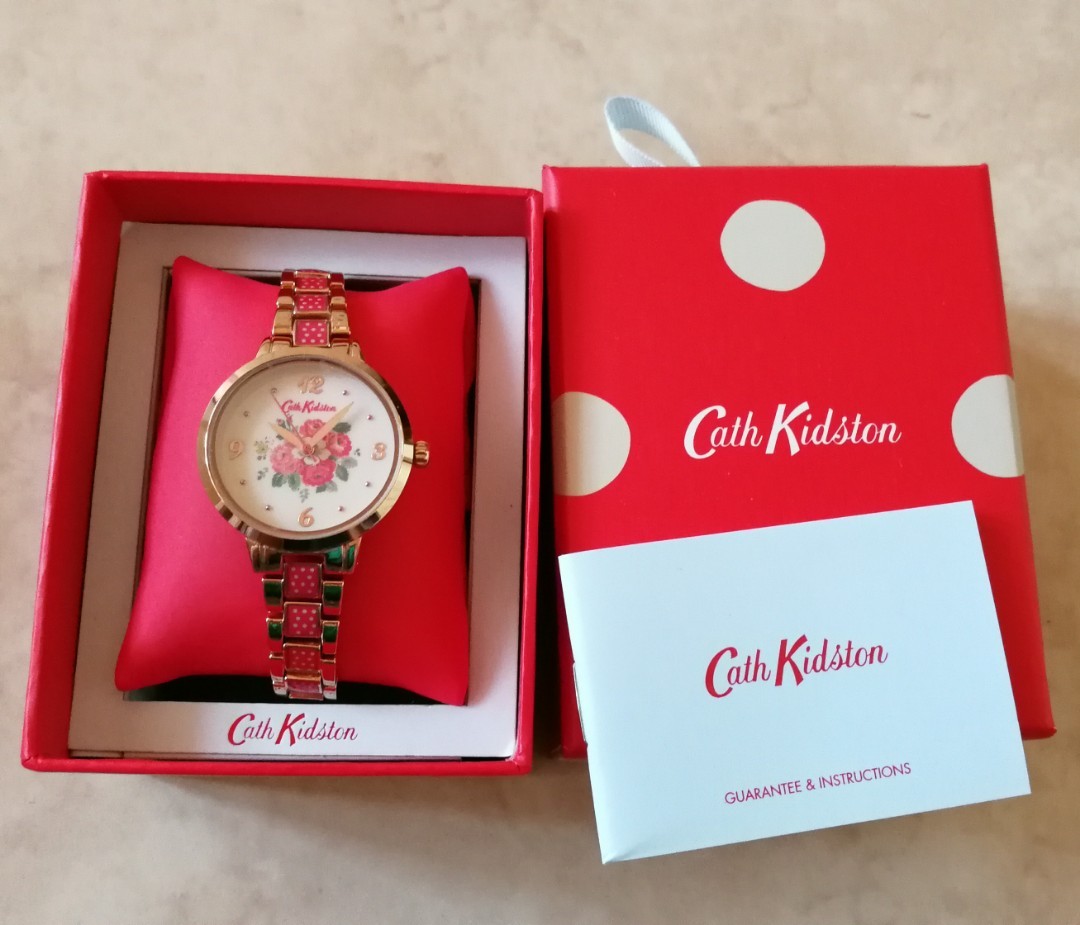 Cath Kidston Little Flower Buds Rose Gold Plated Expanding Bracelet Watch CKL016RGM
