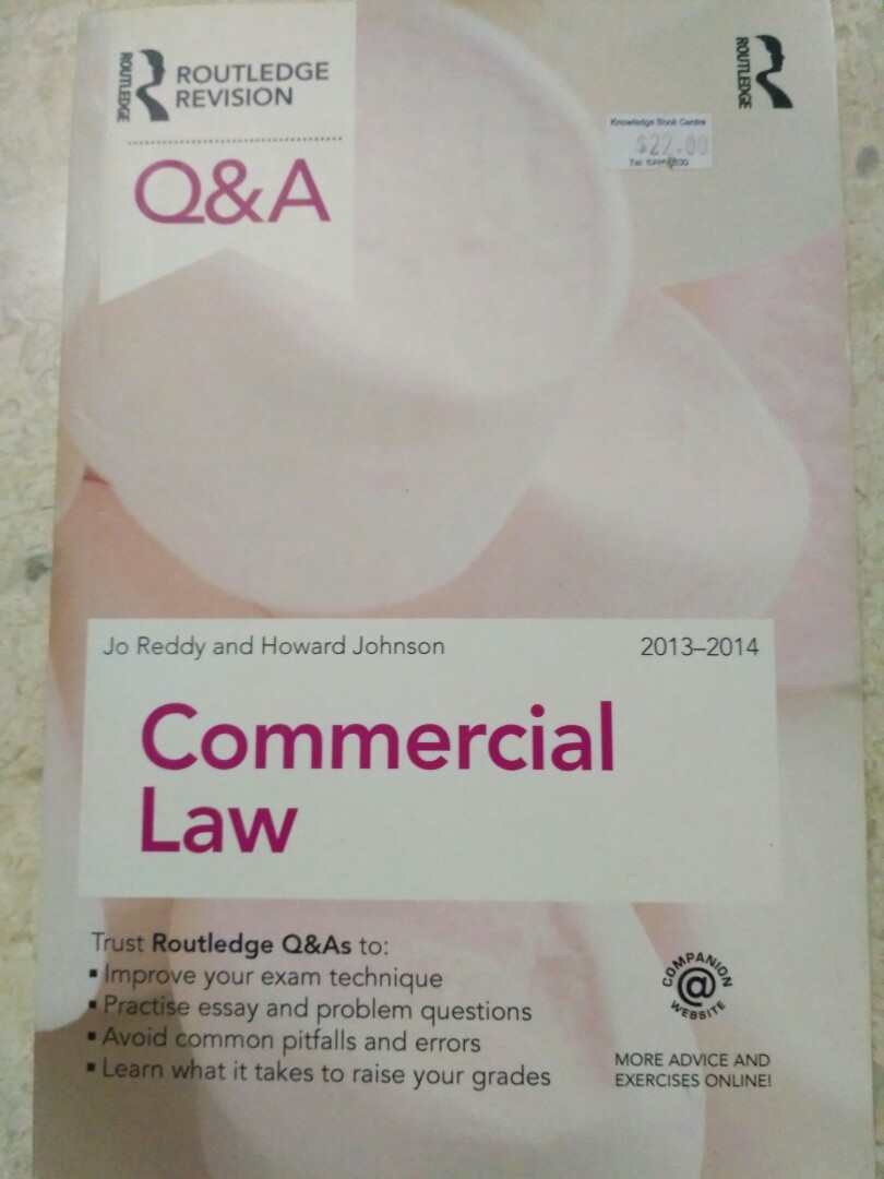 Commercial Law Routledge Qa Commercial Law 2013 2014 Books - 