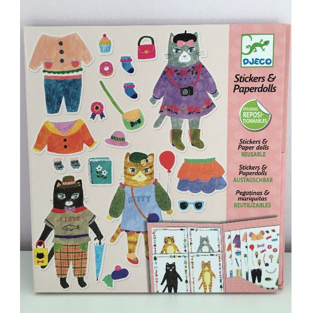 djeco stickers and paper dolls