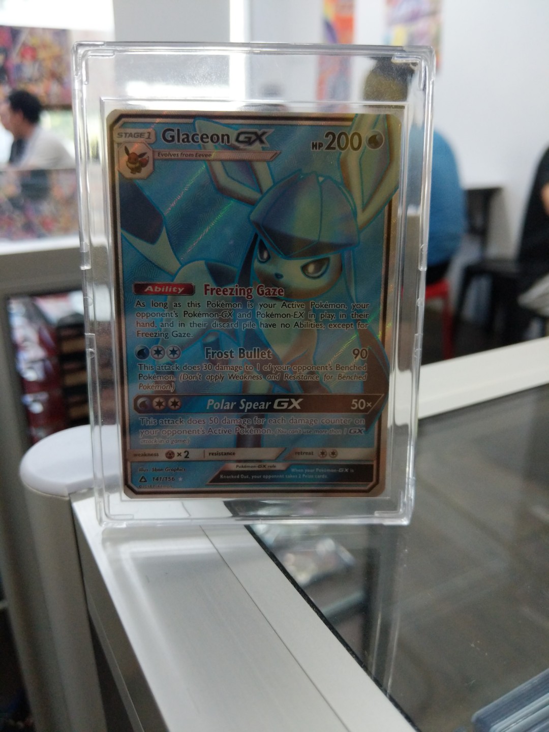 Glaceon Gx Full Art Toys Games Board Games Cards On Carousell watercolorlesscolorless polar spear gx gx 50 this attack does 50 damage for each damage counter on your opponent's active pokemon. carousell