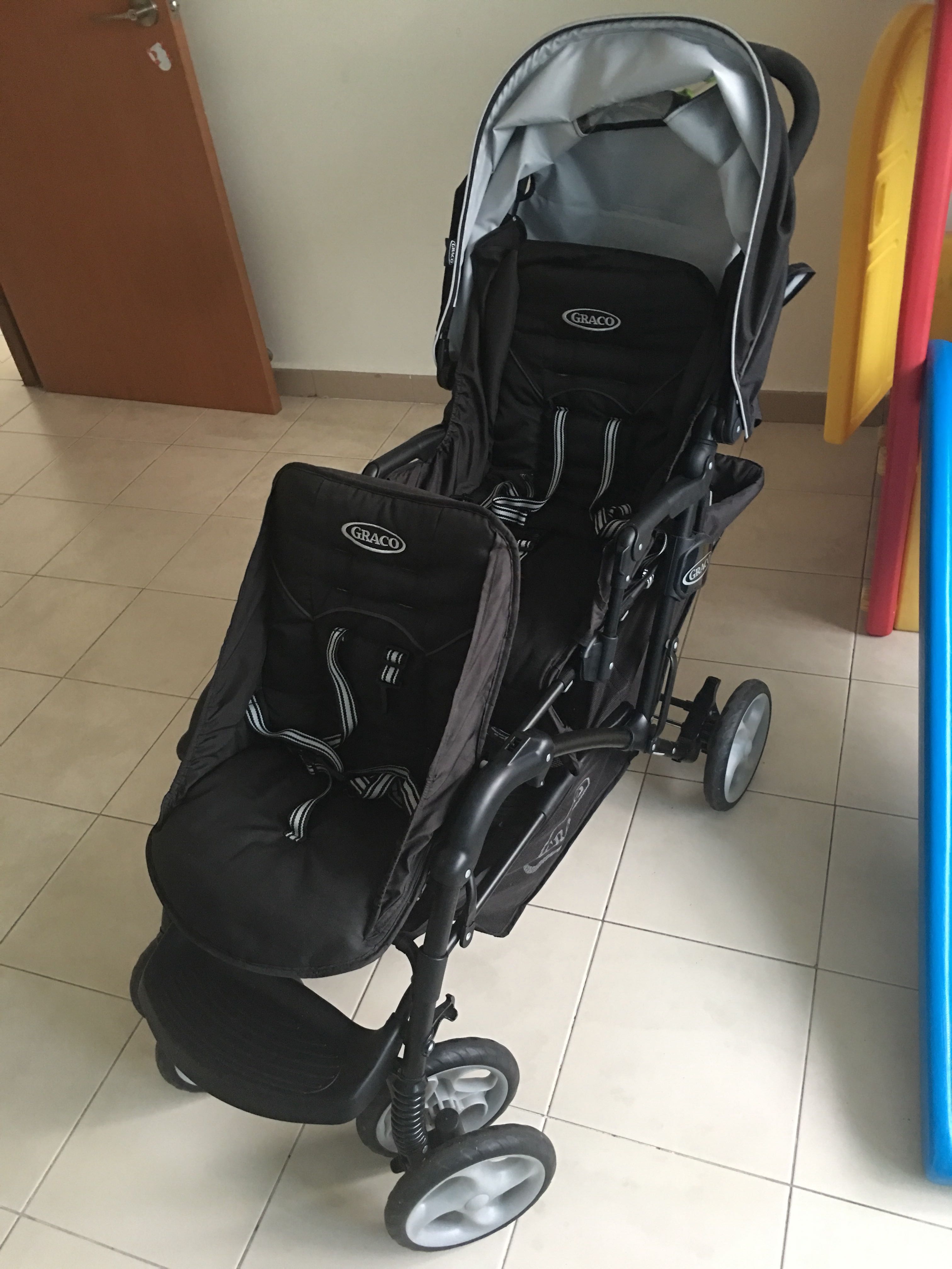 used graco double stroller