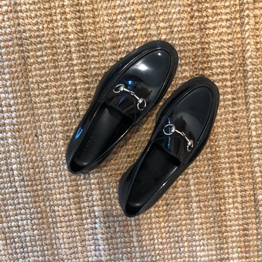 gucci rubber loafers