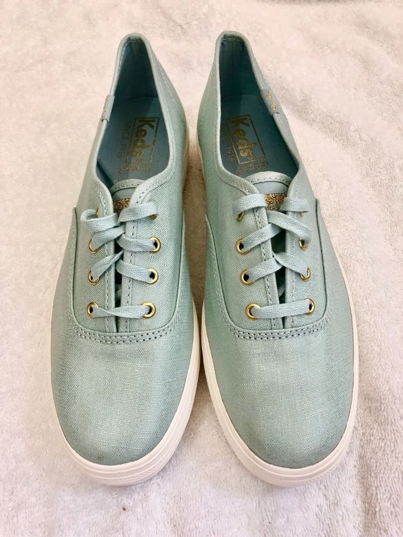 Keds Shoe Triple Metallic Linen Women s Fashion Footwear