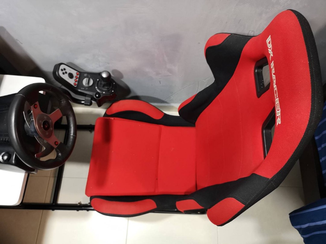 Logitech G25 Dx Racer Driving Simulator Cockpit Toys Games Video Gaming Gaming Accessories On Carousell