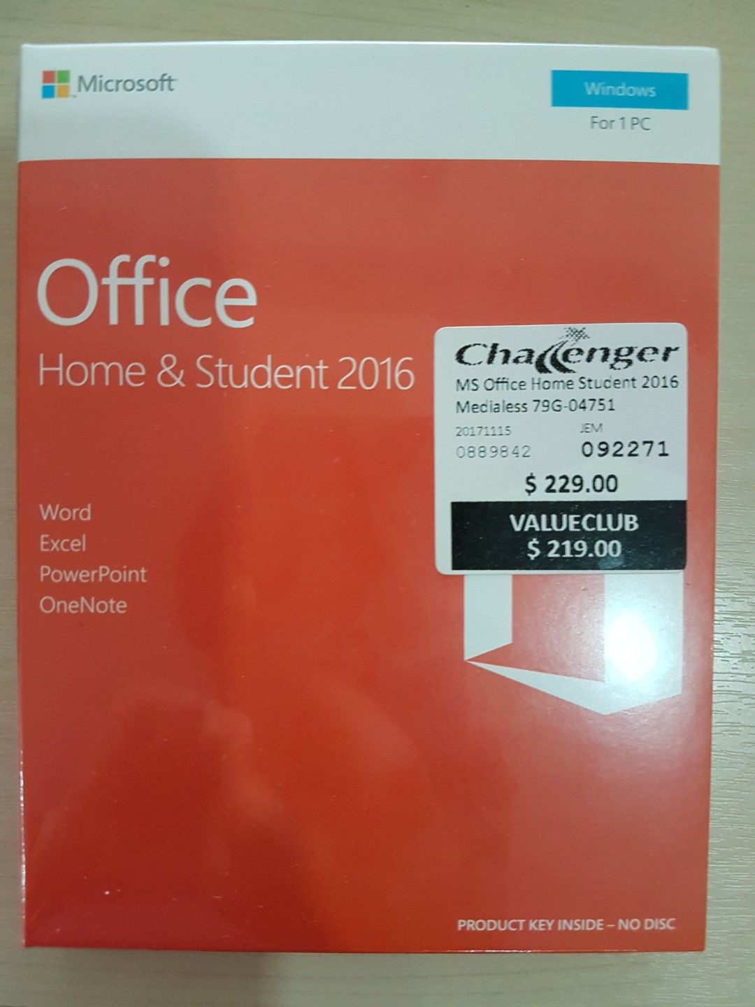 Microsoft Office Home & Student 2016, Computers & Tech, Parts