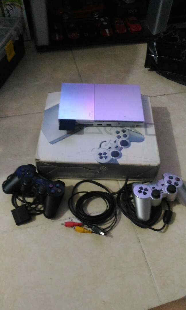 playstation 2 silver slim купить