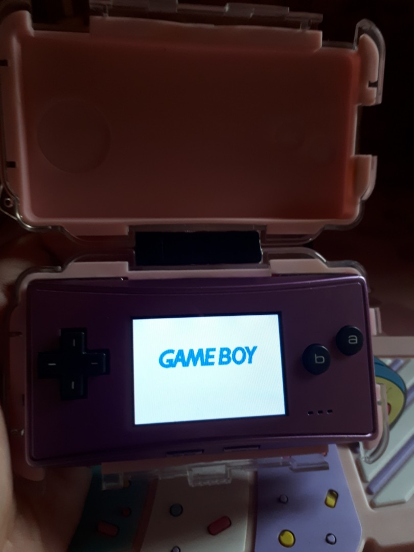 Purple Gameboy Micro With Protective Shell Video Gaming Video Game Consoles On Carousell