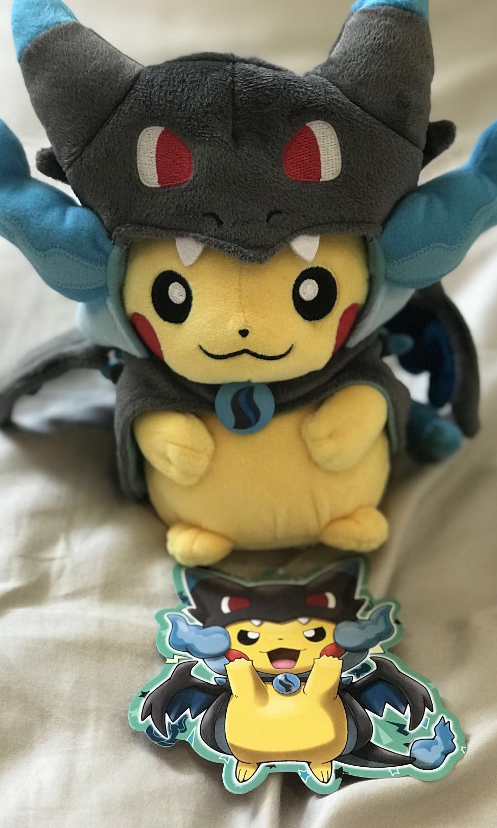 mega charizard pikachu plush