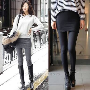 Korean fashion, Skirt leggings, Korean fashion skirt