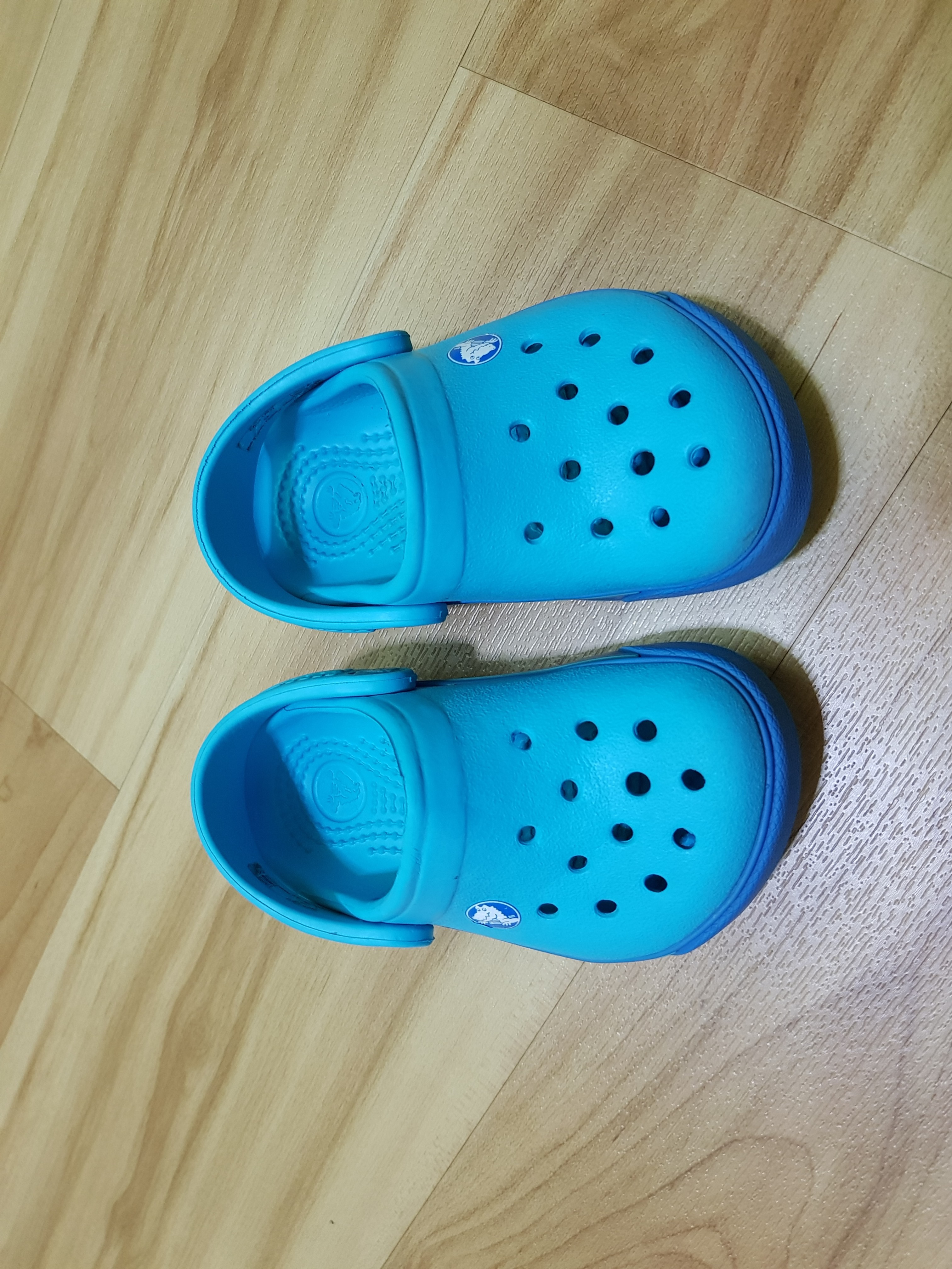 Sky Blue Crocs Size 4/5, Babies \u0026 Kids 