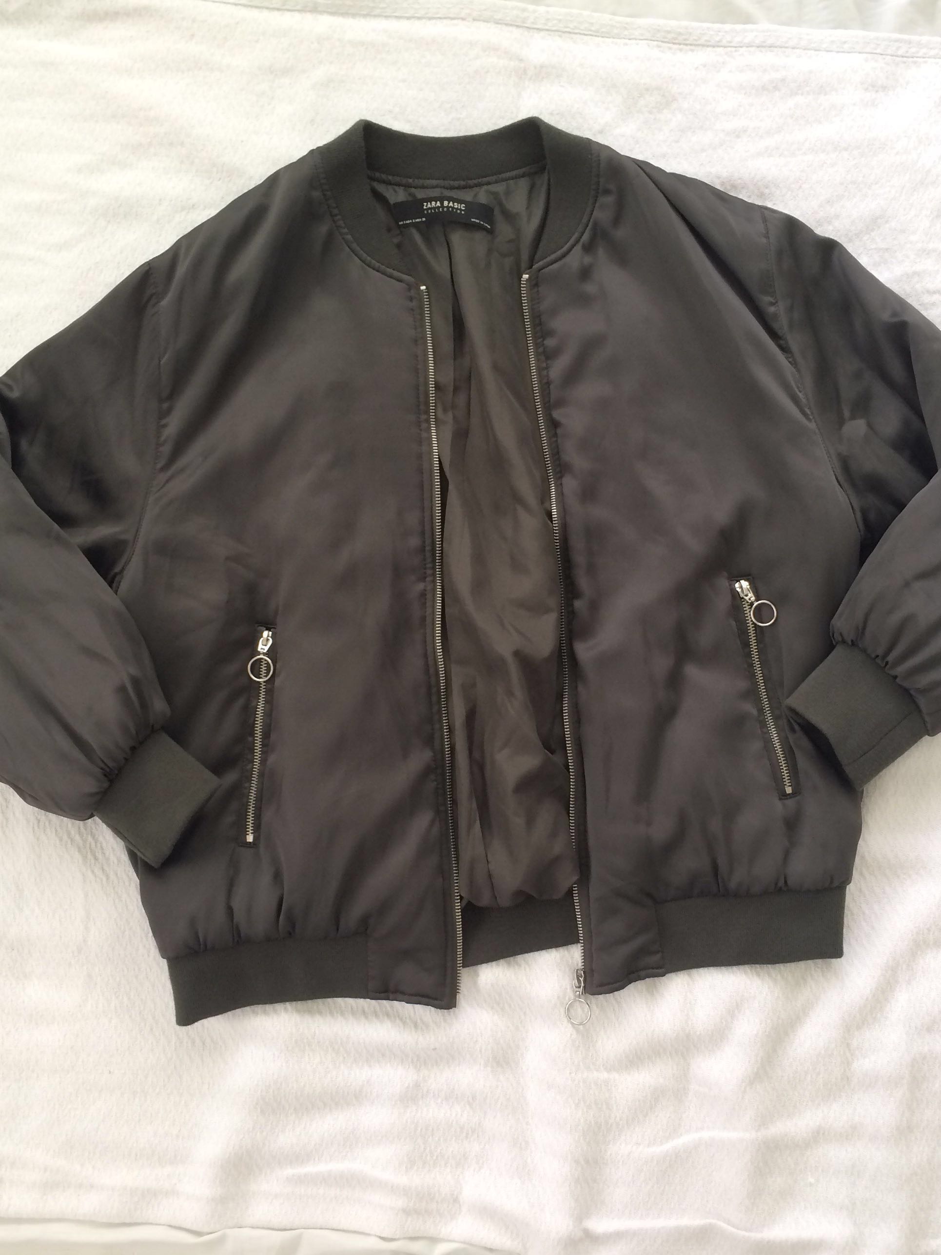 Zara Oversized Bomber Jacket, Women's Fashion, Coats, Jackets and