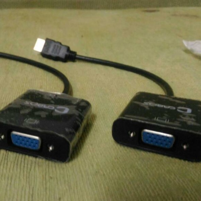 2 HDMI TO VGA adaptor ( Harga Termasuk Postage), Computers & Tech
