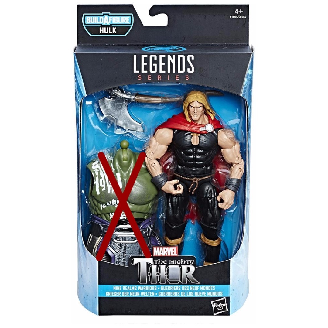 MIB Marvel Legends: Thor Ragnarok - Thor with Gladiator Hulk BAF