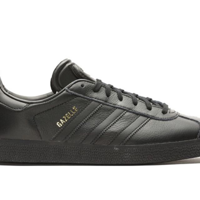 Adidas Gazelle II black leather, Men's 
