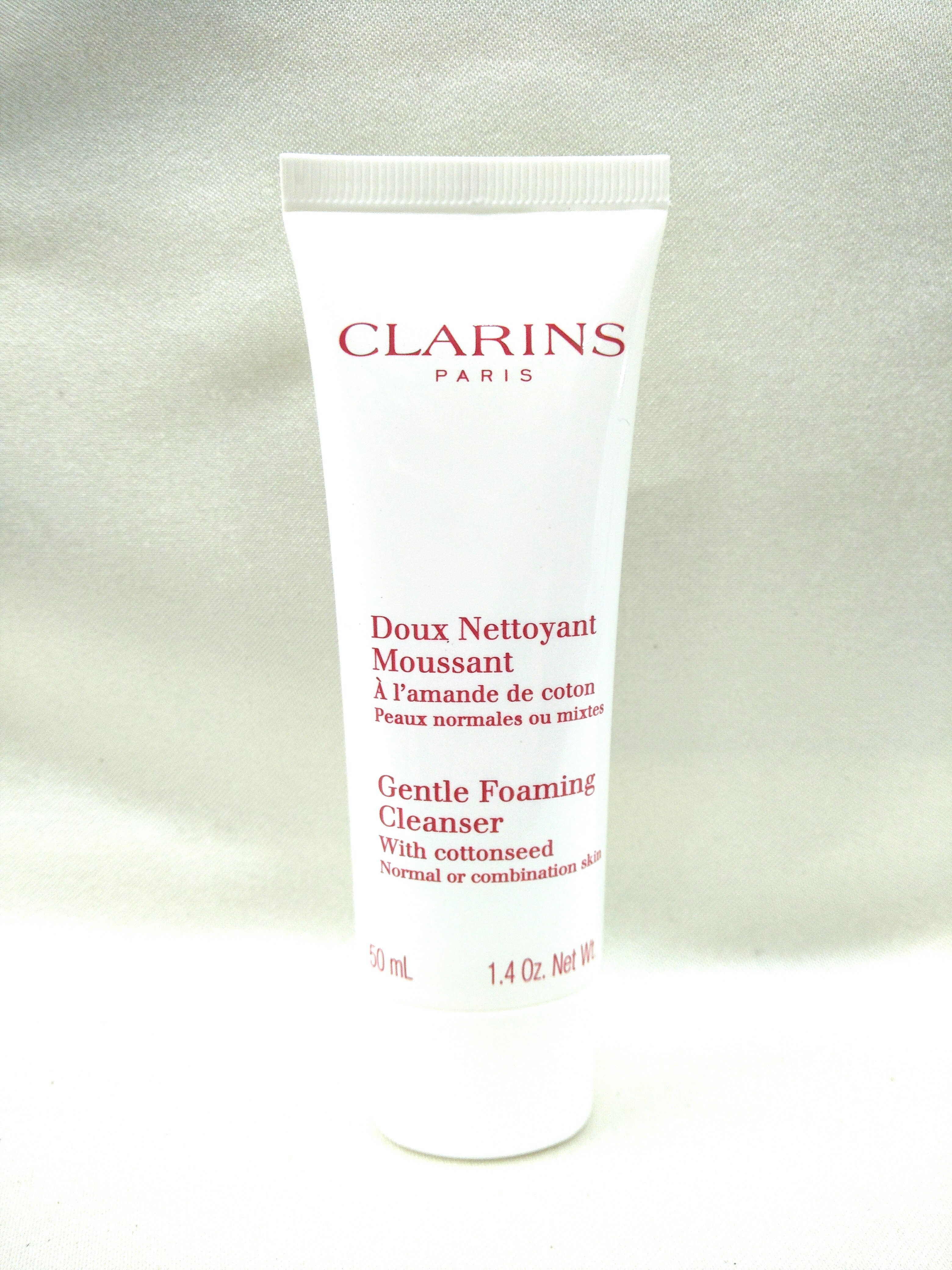 clarins gentle foaming cleanser cottonseed