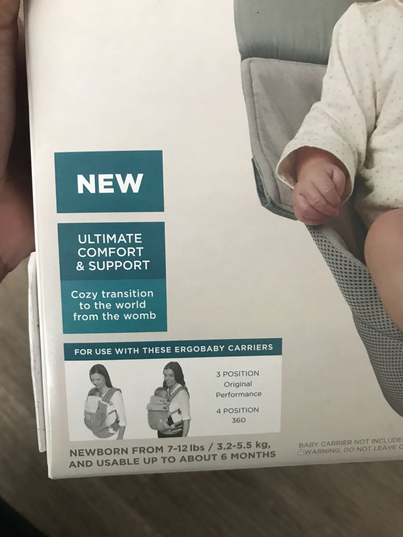 Ergobaby infant insert performance cool mesh grey store