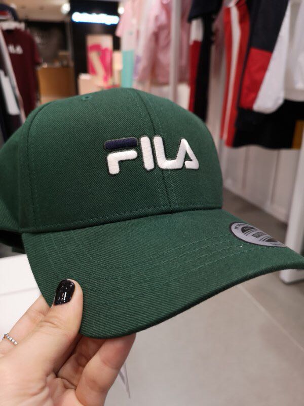 green fila hat