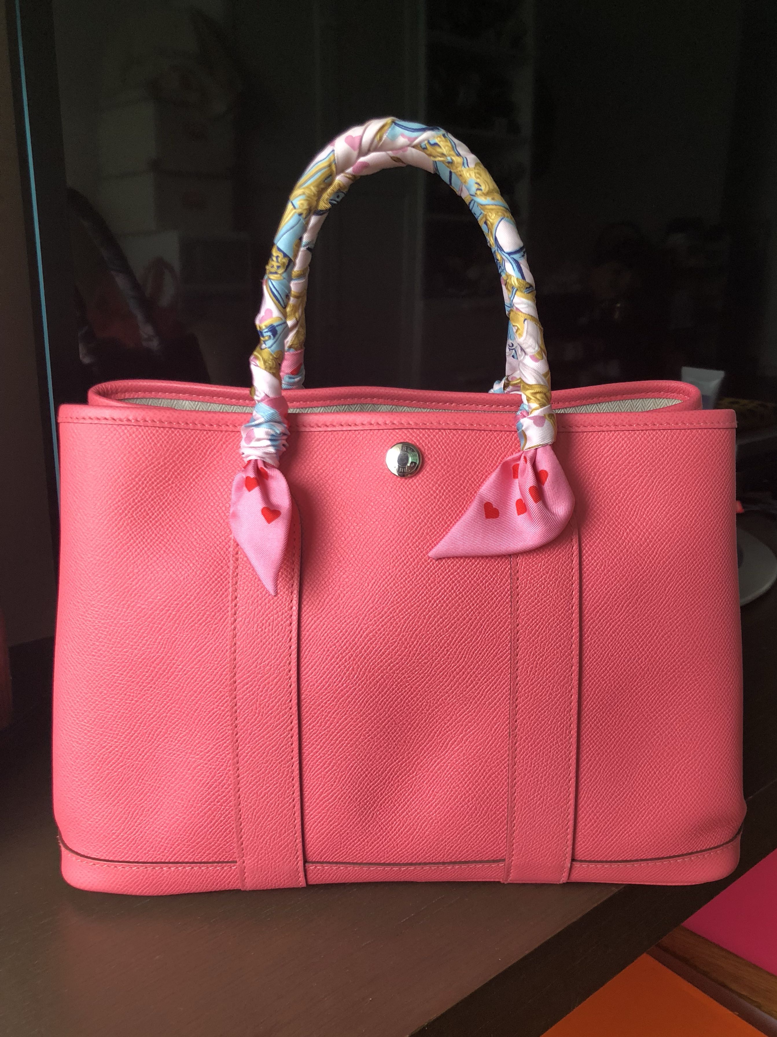 Hermès - Veau Epsom Rose Azalee Garden Party 36 PM Handbag - Catawiki