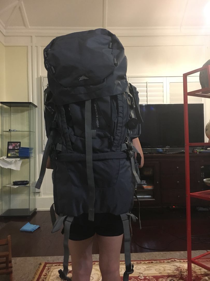 High sierra 90l backpack top