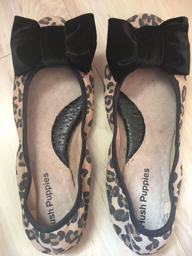leopard print hush puppies