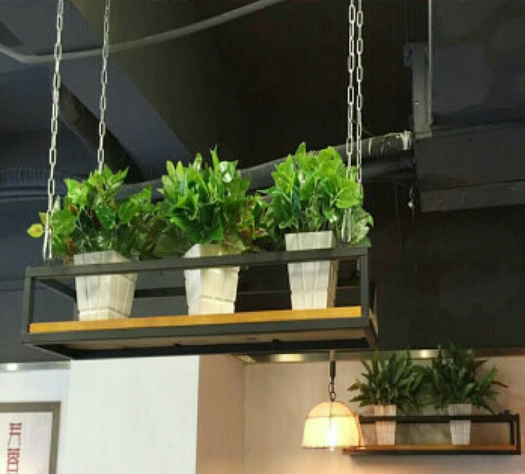 Industrial Chain Hanging Ceiling Shelf Gardening On Carousell