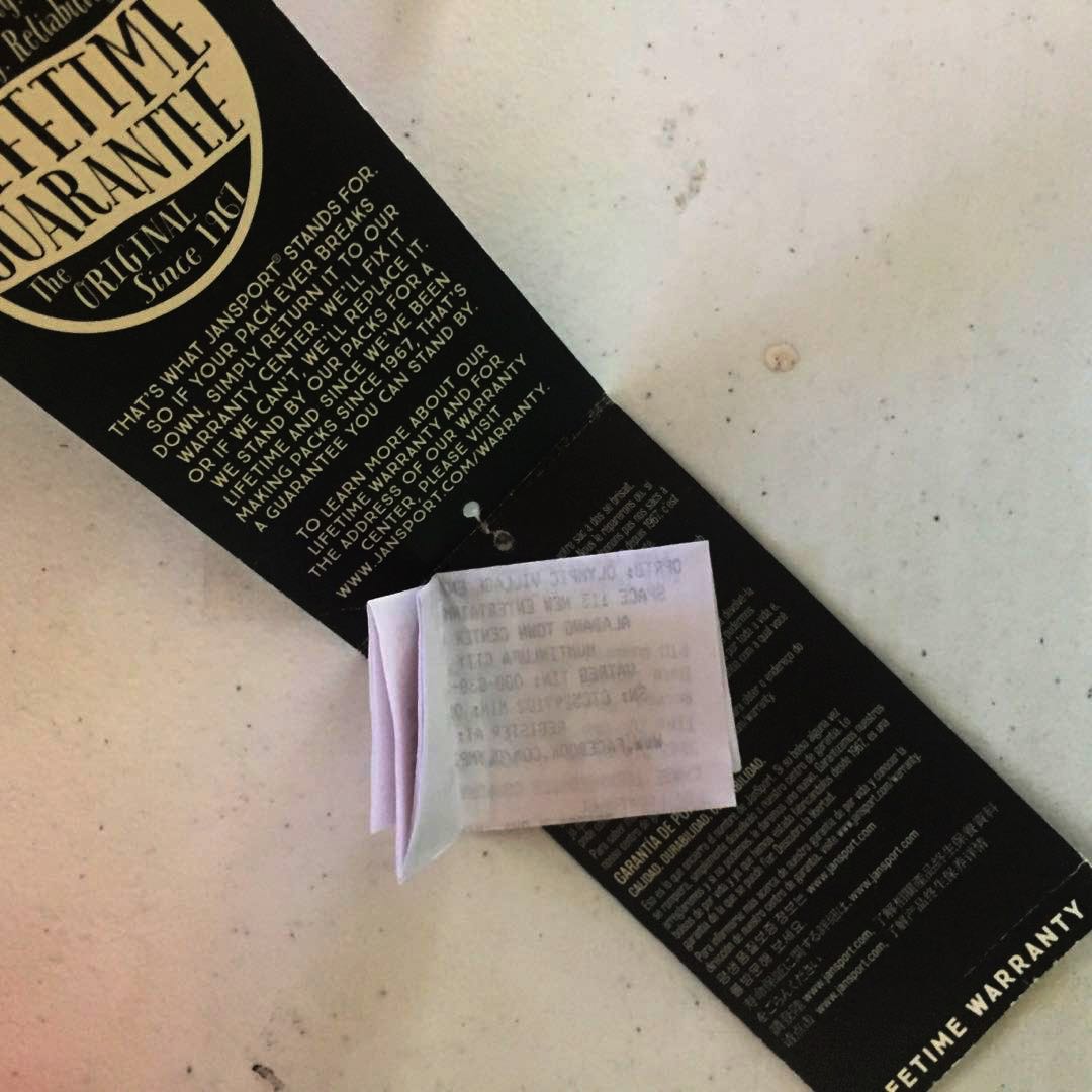 Jansport Backpack (with receipt and lifetime warranty card), Women's