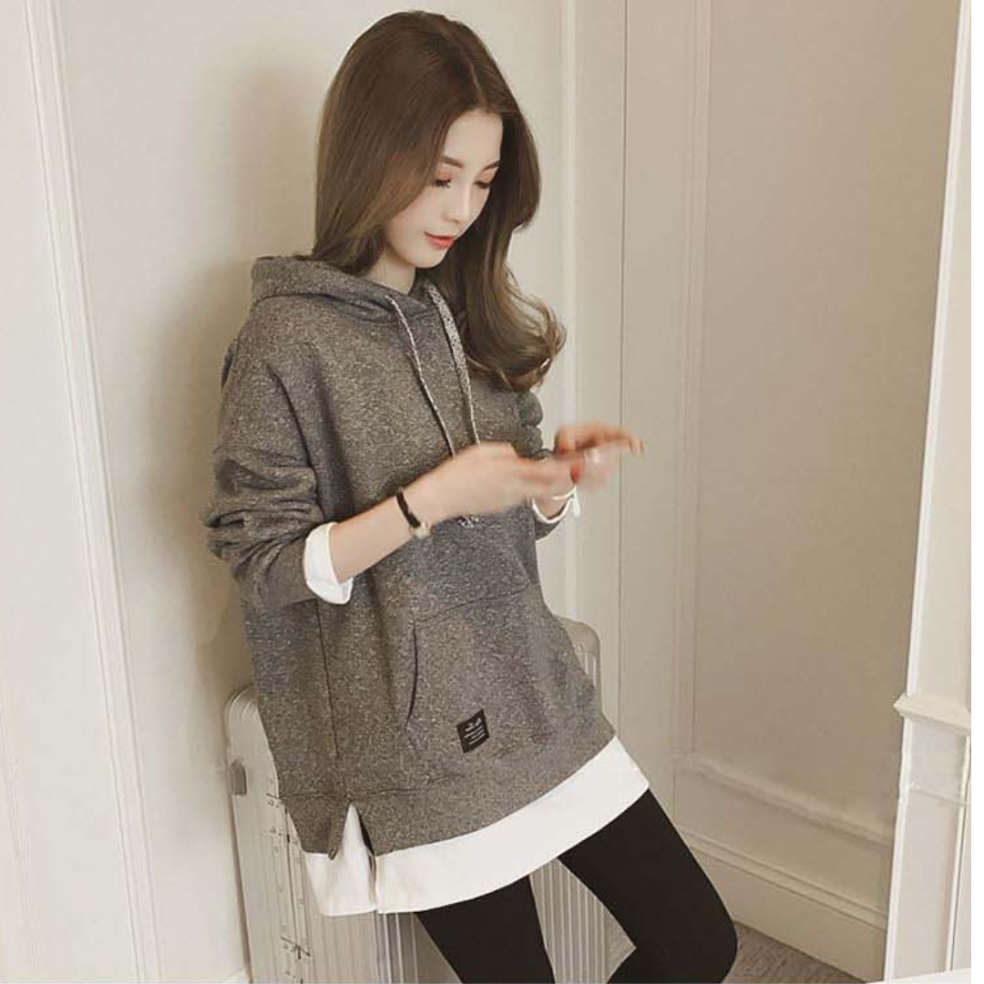 korean style hoodie women's
