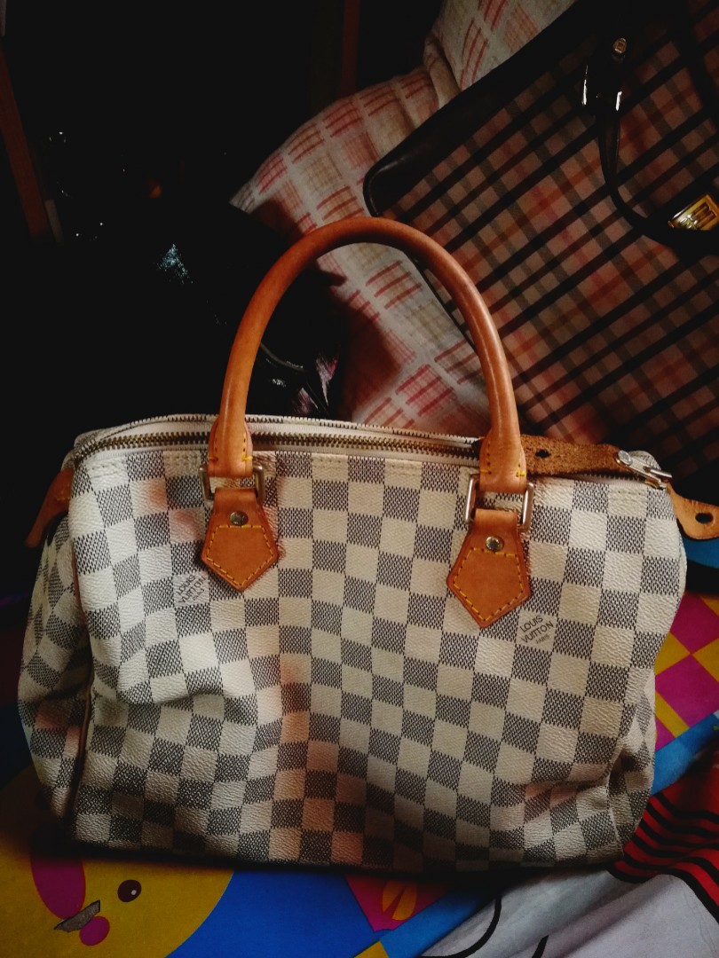 Louis Vuitton Damier Azur Speedy 30, Women's Fashion, Bags & Wallets,  Purses & Pouches on Carousell