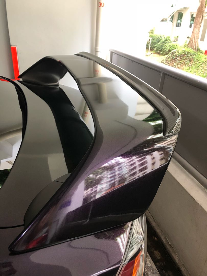 Original Mitsubishi Lancer Evolution 10 Spoiler With Carbon Fiber Lip Car Accessories On Carousell