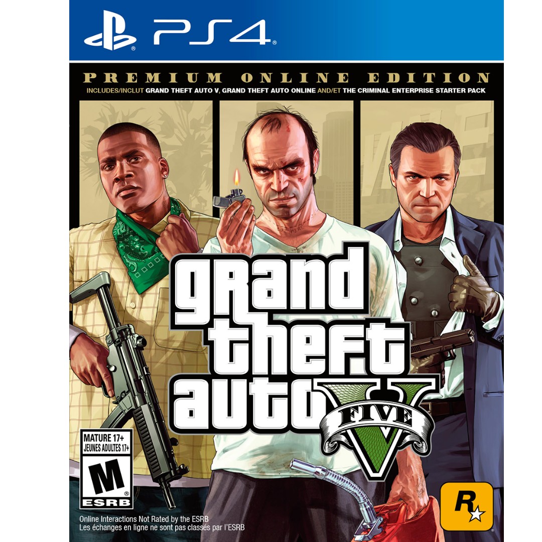 Ps4 Gta 5 Premium Online Edition New And Sealed Video Gaming Video Games On Carousell