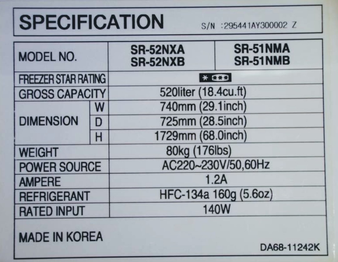 Samsung SR-52NXA Model, TV \u0026 Home Appliances, Kitchen Appliances, Hand \u0026  Stand Mixers on Carousell