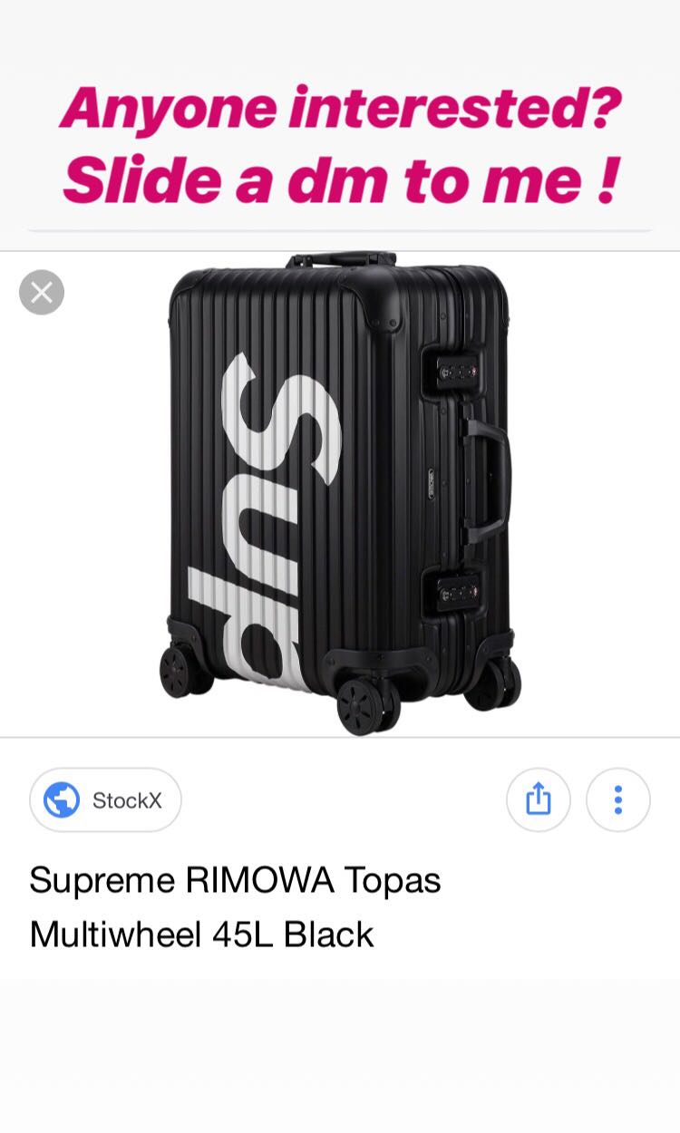 Supreme rimowa discount stockx