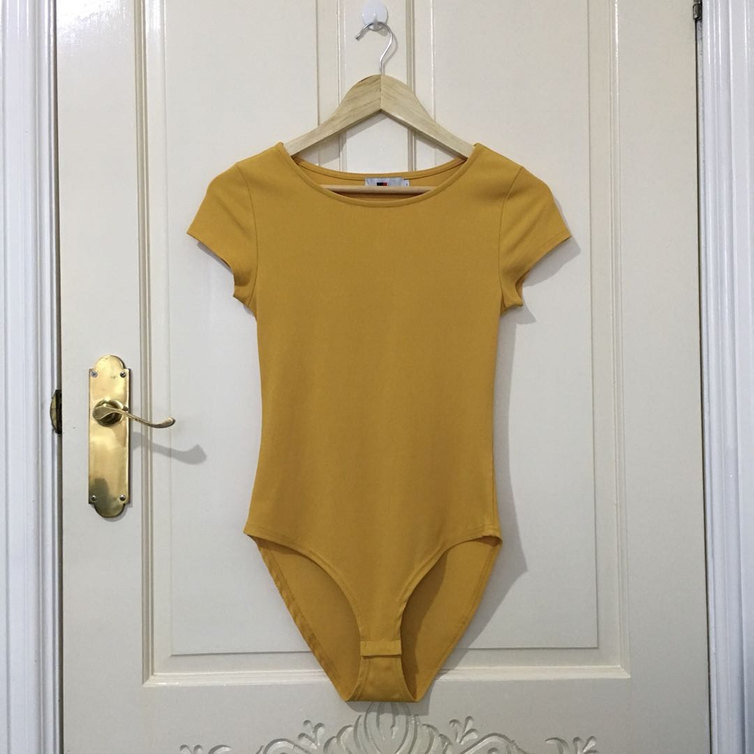 mustard yellow bodysuit