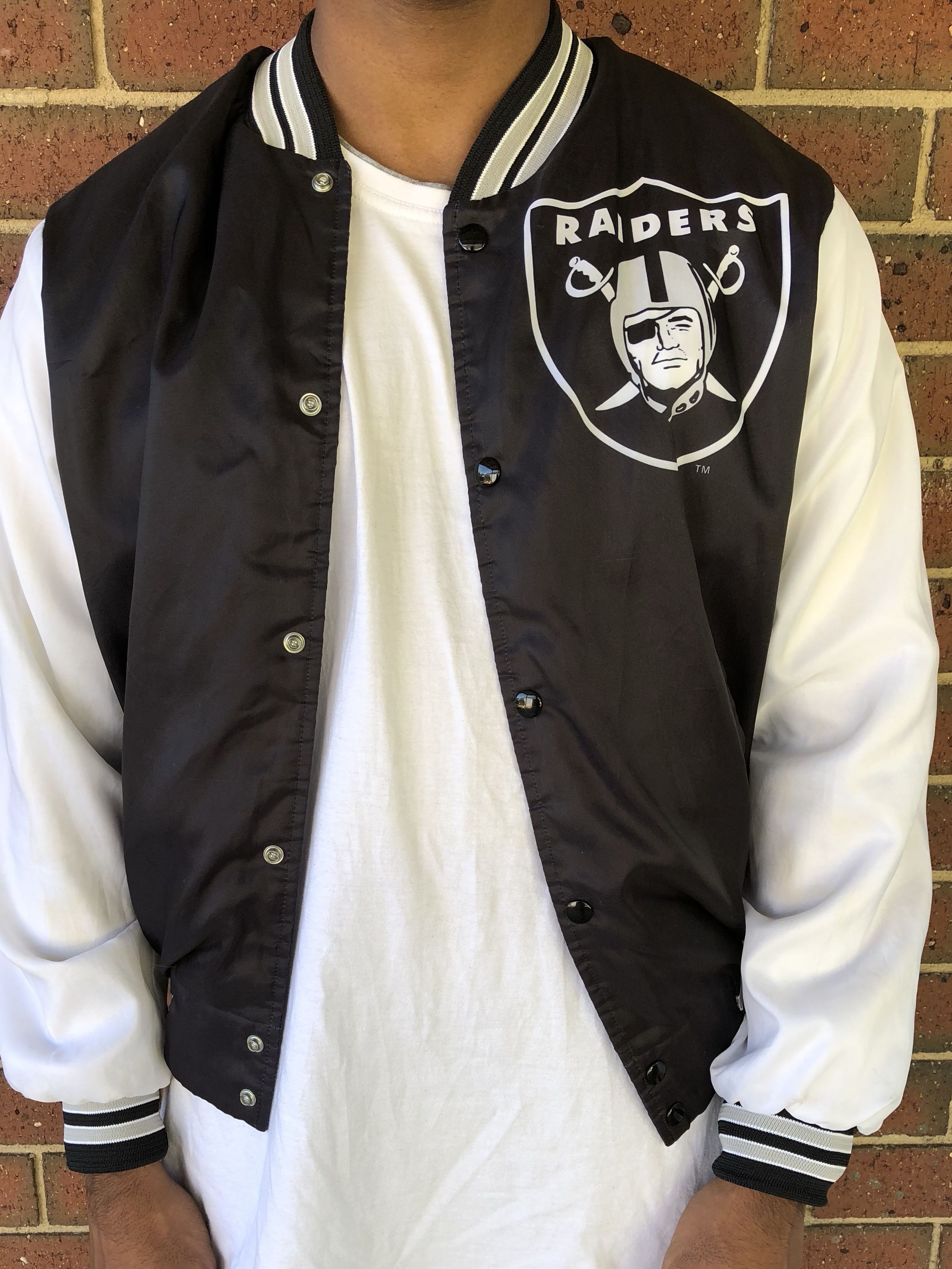 Vintage Oakland Raiders Bomber Jacket Men S Fashion Clothes On Carousell