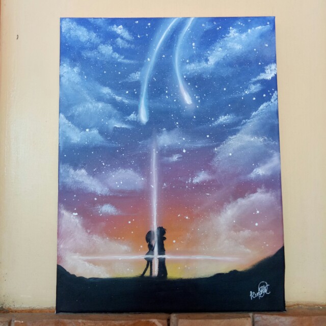 Your Name Kimi No Nawa Painting Design Craft Artwork On