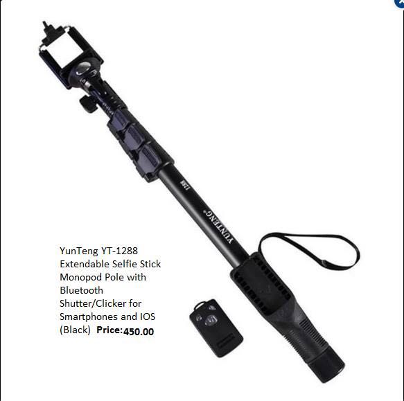 YUNTENG Bluetooth monopod (Category: Tripods & Monopods) located in Quezon City. Submitted by hapidrops (Listing ID 167245572, Image 2). Description: Brand new Rfs: Bluetooth shutter works for Android. I am an ios user. Tripod not included. .