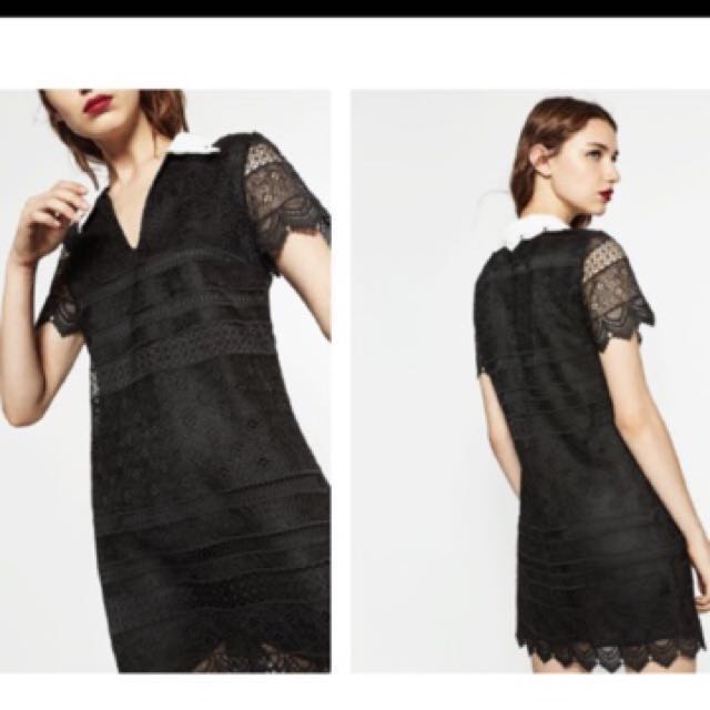 zara short lace dress