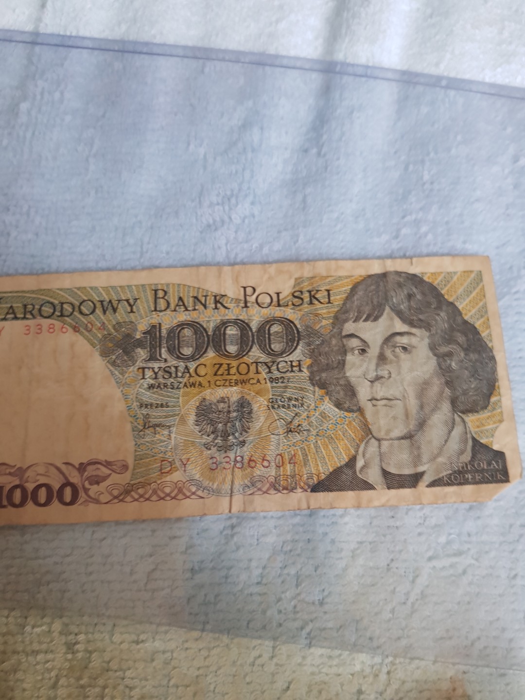 1000 Zlotych Banknote Issued By Narodowy Bank Polski Featuring