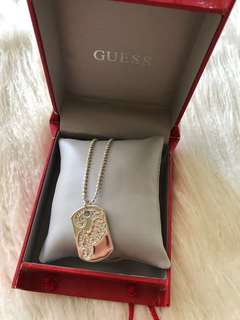 💕Guess - Silver Dog Tag