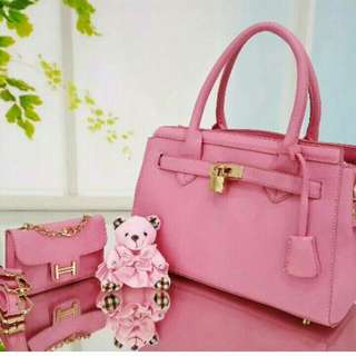 Sale 2 in 1 tas bag bags fashion bahan togo leather 2in1