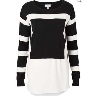 Witchery Crop Splice Knit