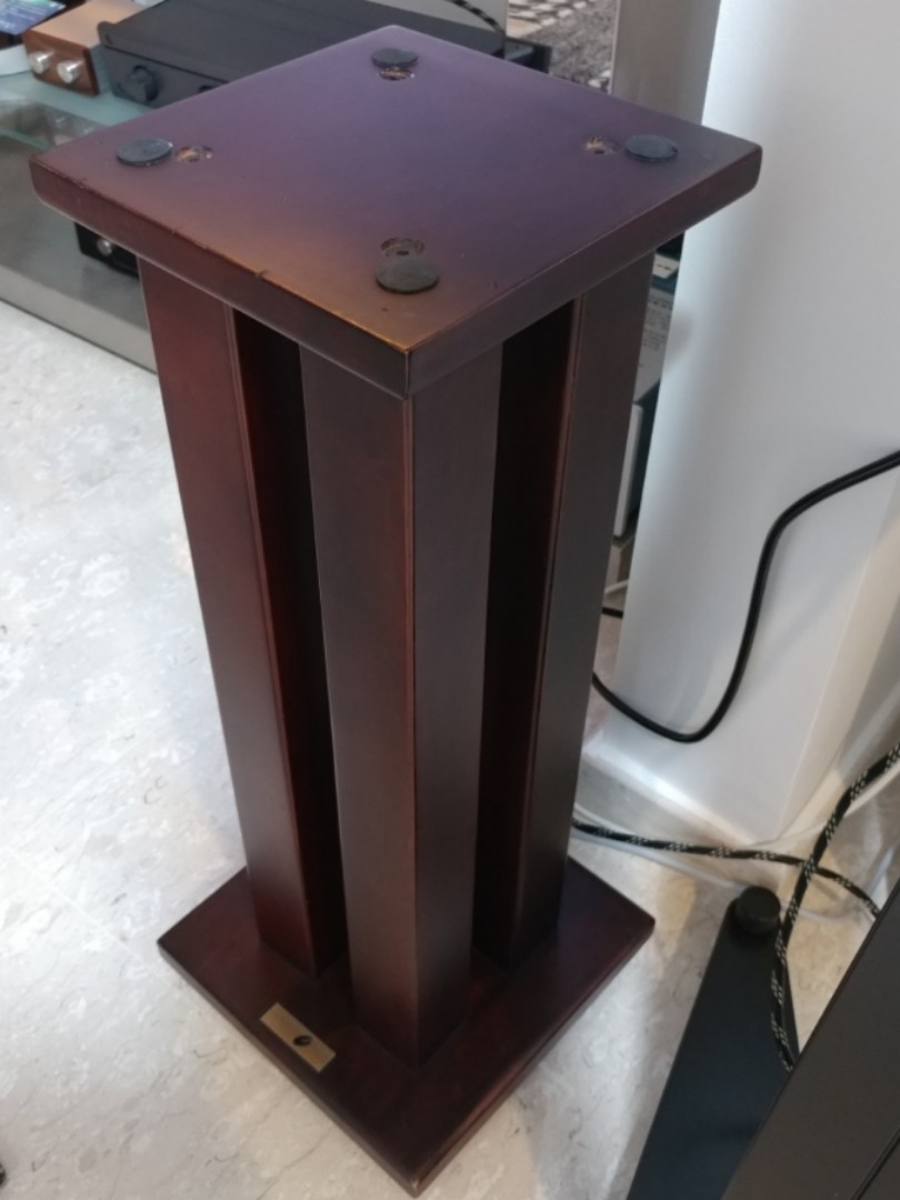 24 Inch Solid Wood Speaker Stands Electronics Audio On Carousell