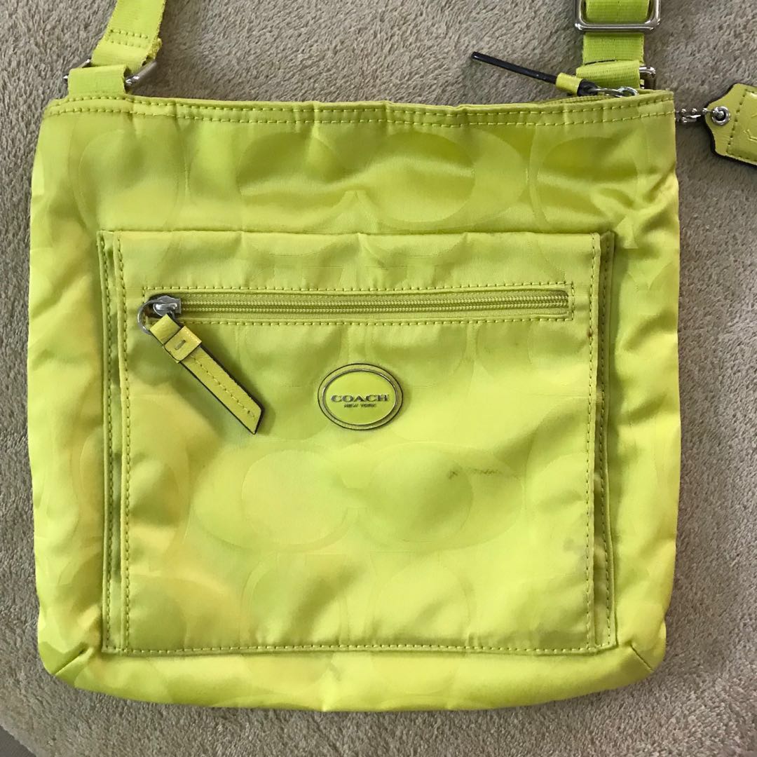 Authentic Coach Nylon sling bag, Women's Fashion, Bags & Wallets, Cross