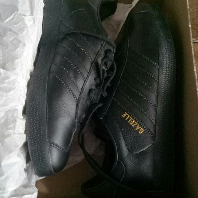 mens black gazelles sale