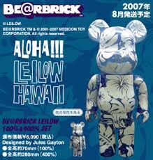 Bearbrick Leilow Hawaii 400% & 100% set Medicom Be@rbrick