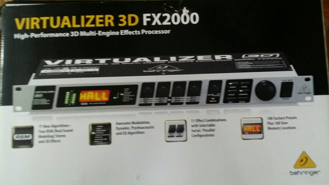 Behringer Virtualizer 3d Fx2000 Music Media Music Instruments