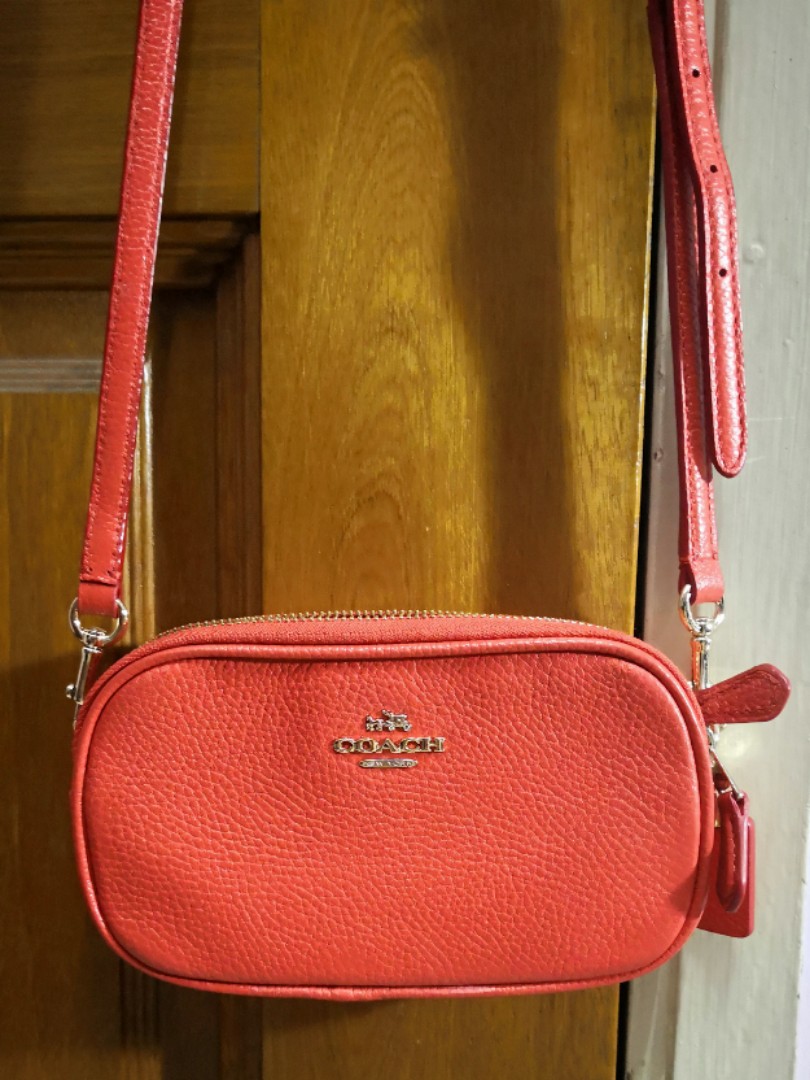 Coach orange sling bag cheap