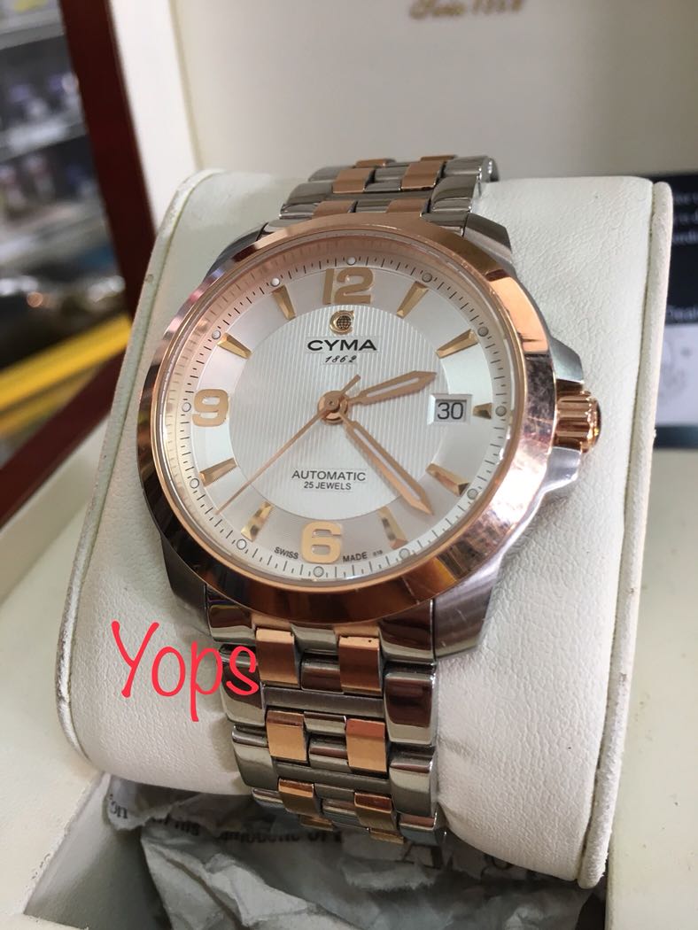 Cyma automatic watch store