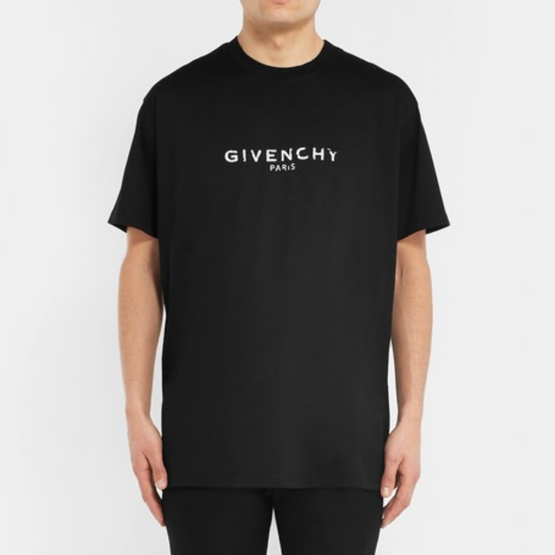 Givenchy Oversized Distressed-Logo Tee 